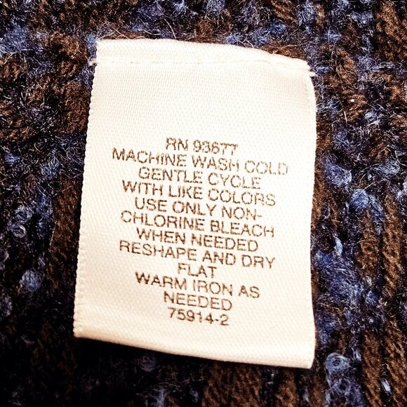 Liz Claiborne Cardigan Sweater Petite Large Womens Multicolor Knit Open Front - Picture 8 of 9